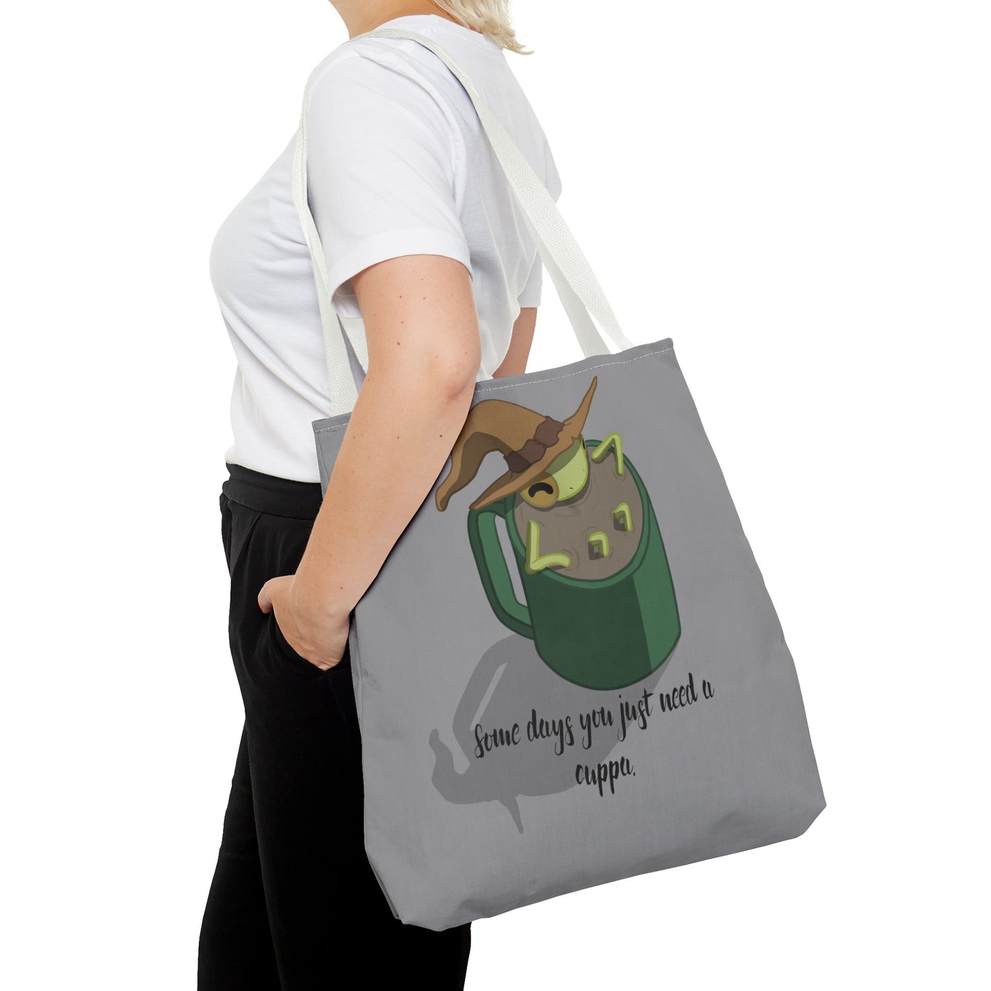 Cup of tea frog tote