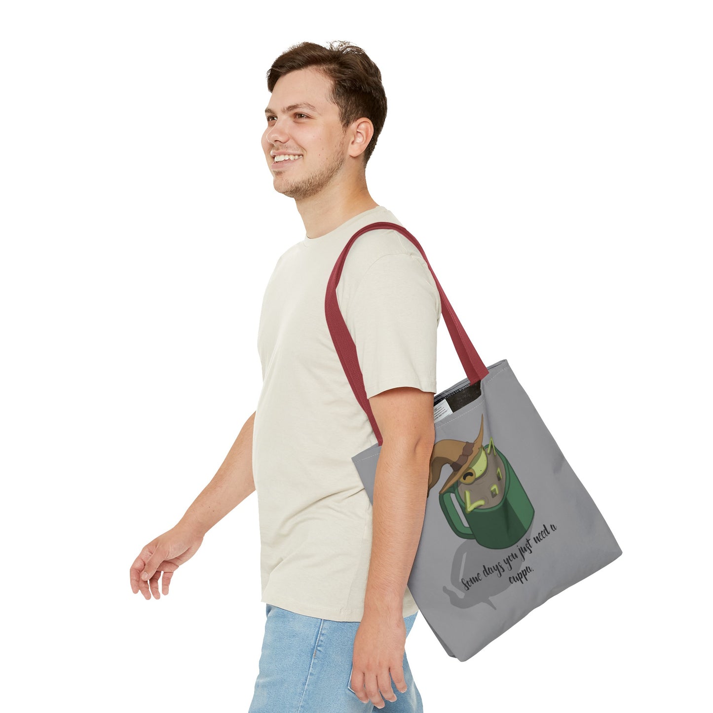 Cup of tea frog tote