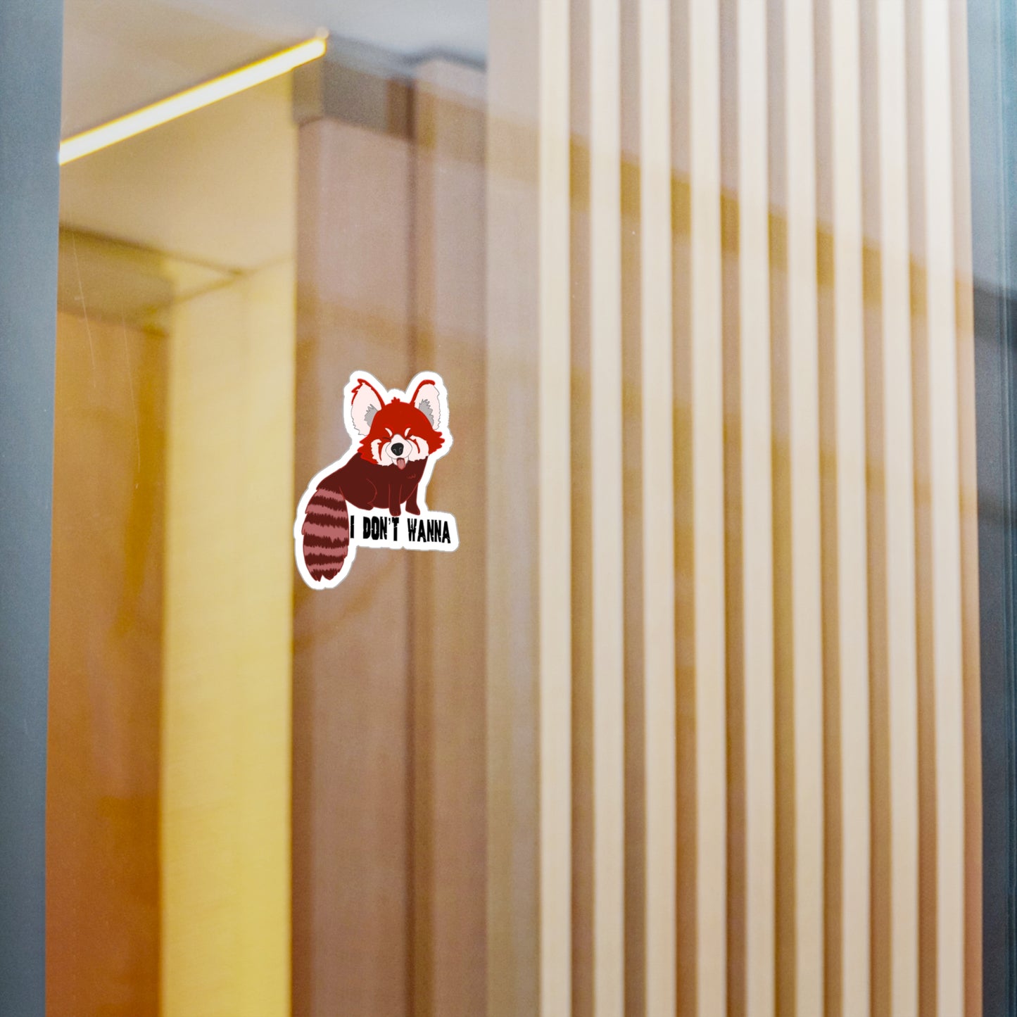 Sassy red panda sticker