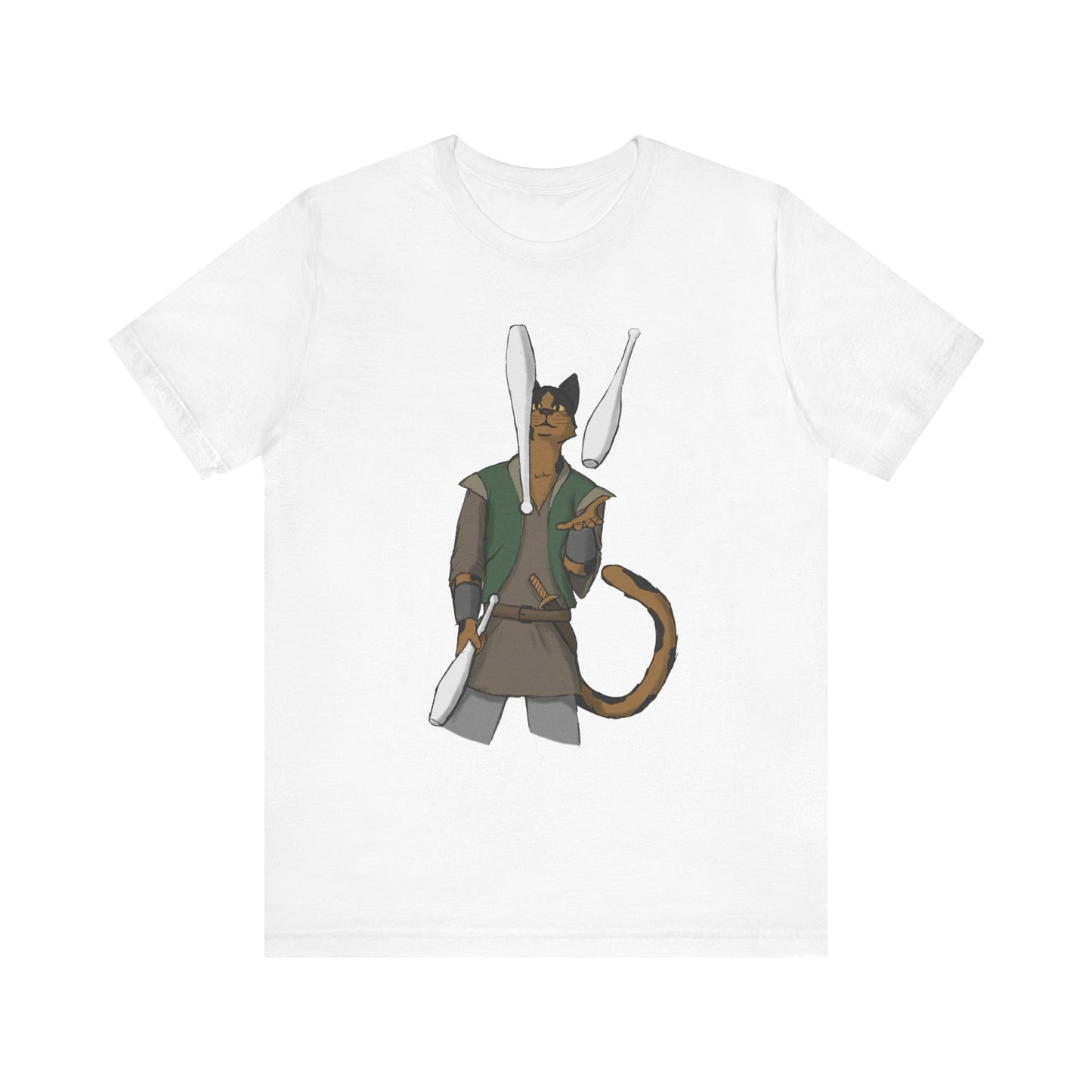 Cat juggler Unisex Jersey Short Sleeve Tee