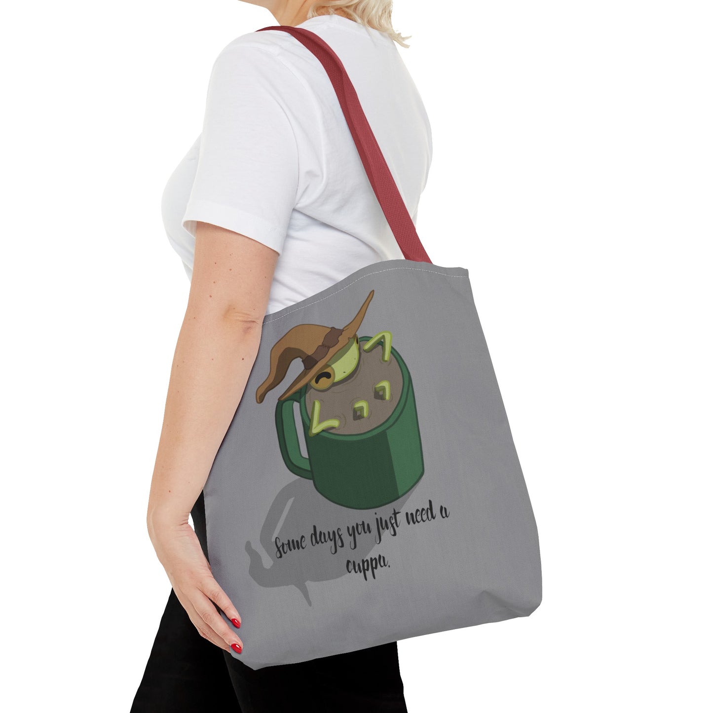 Cup of tea frog tote