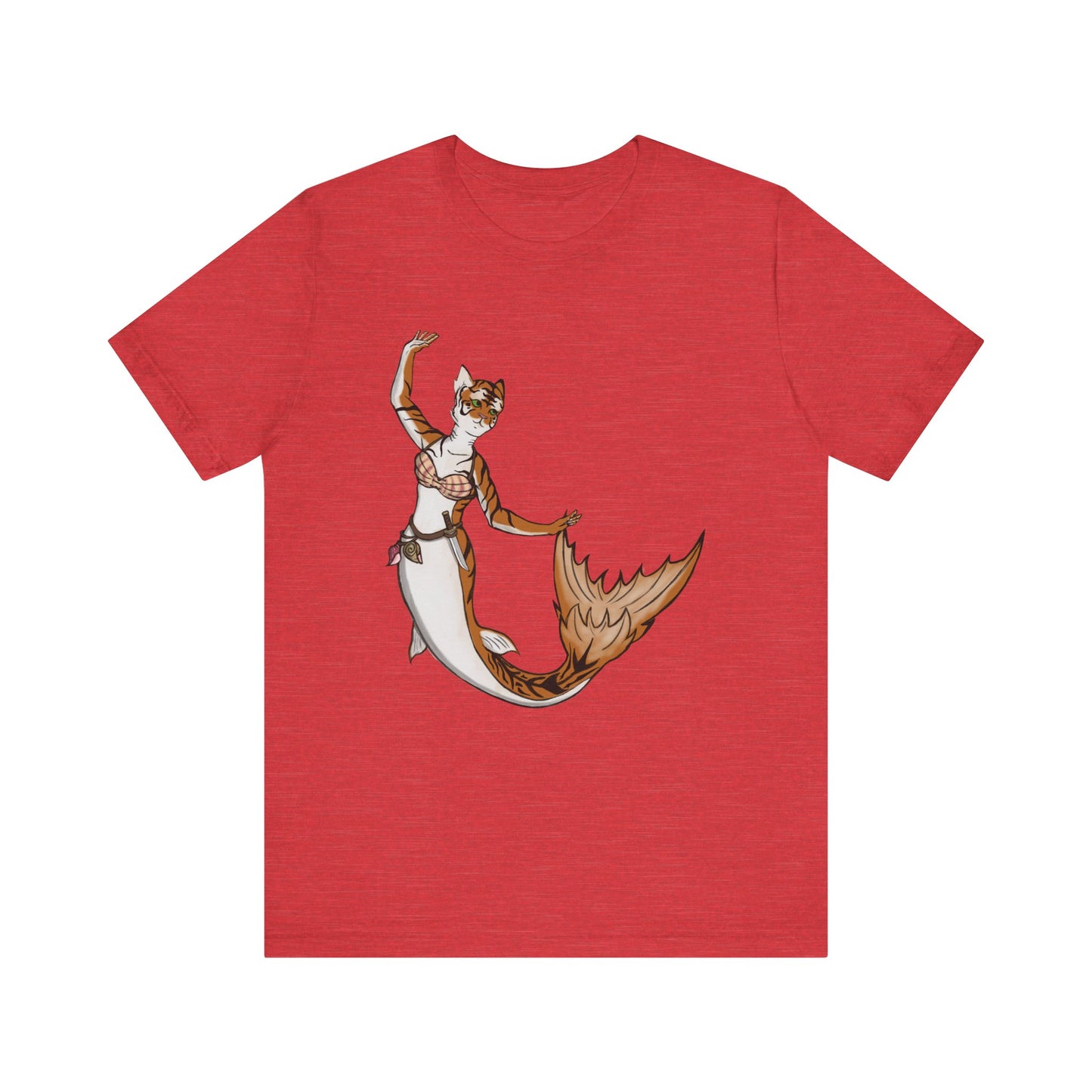 Mermaid cat Unisex Jersey Short Sleeve Tee