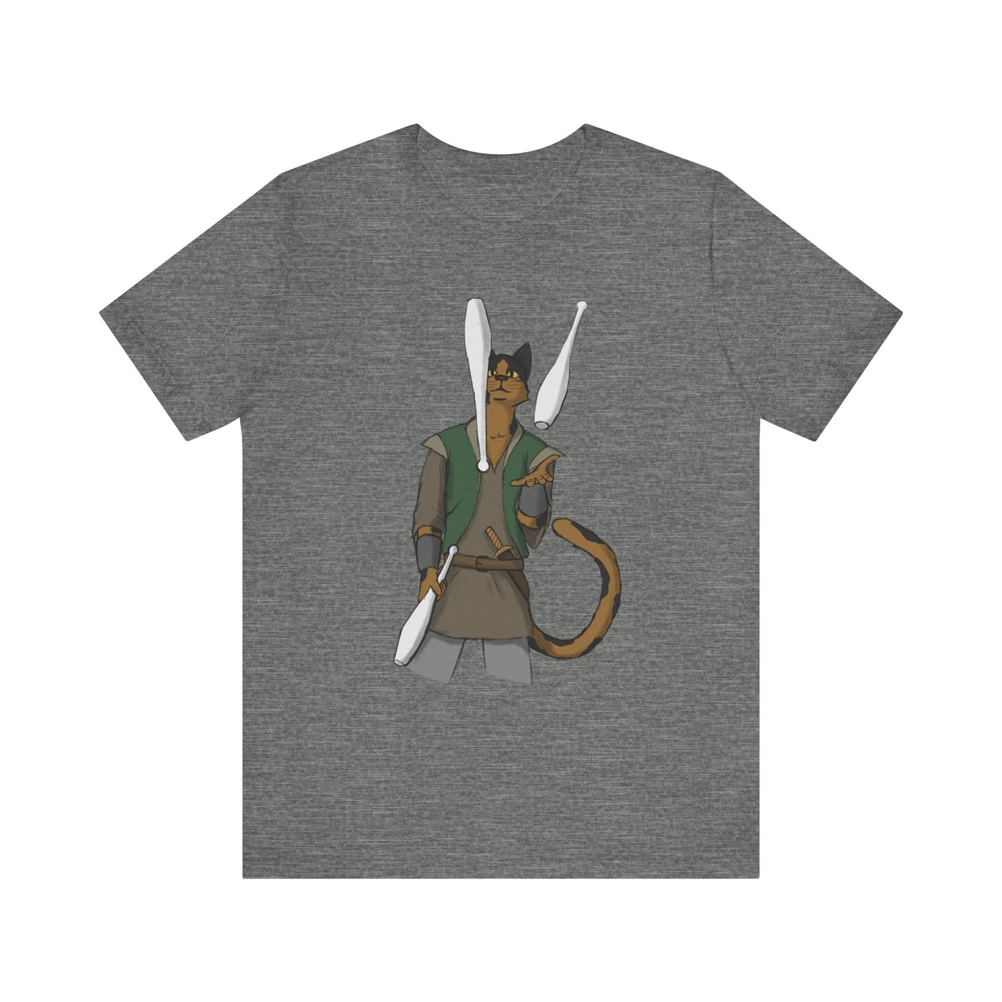 Cat juggler Unisex Jersey Short Sleeve Tee