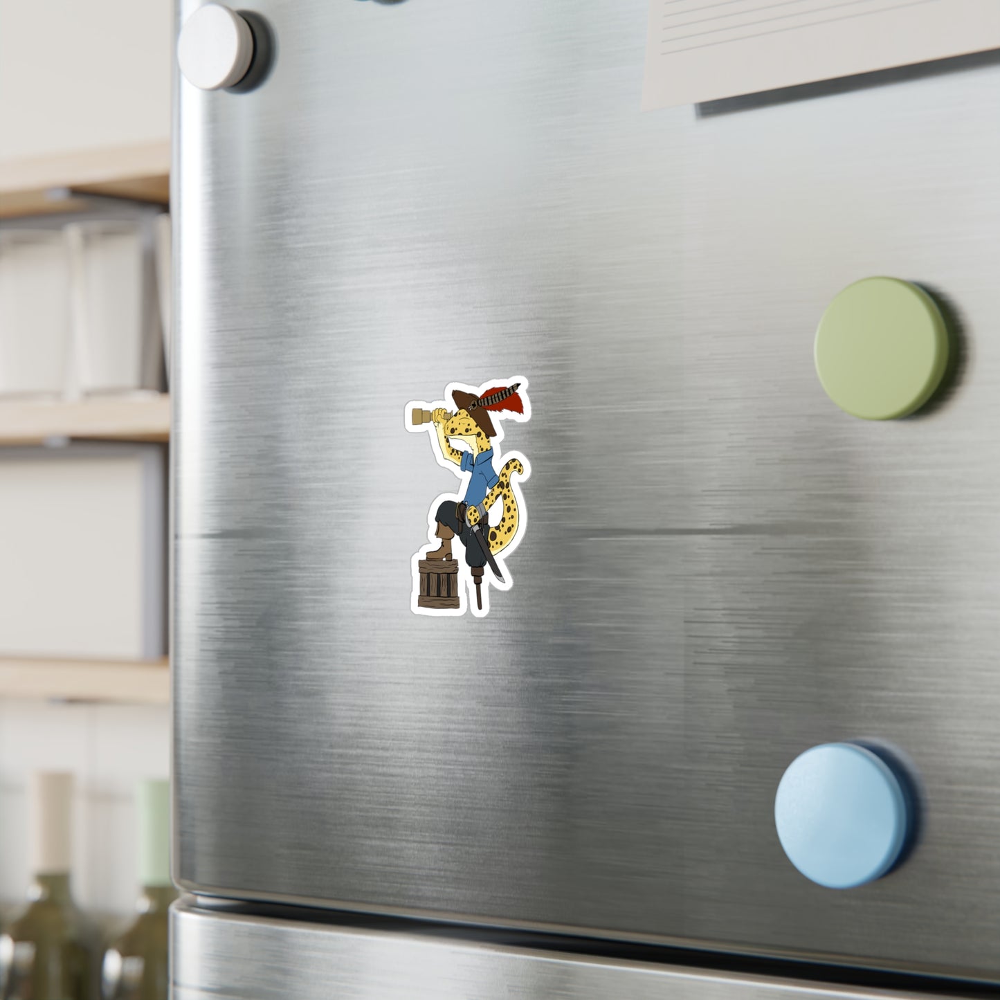 Pirate gecko sticker