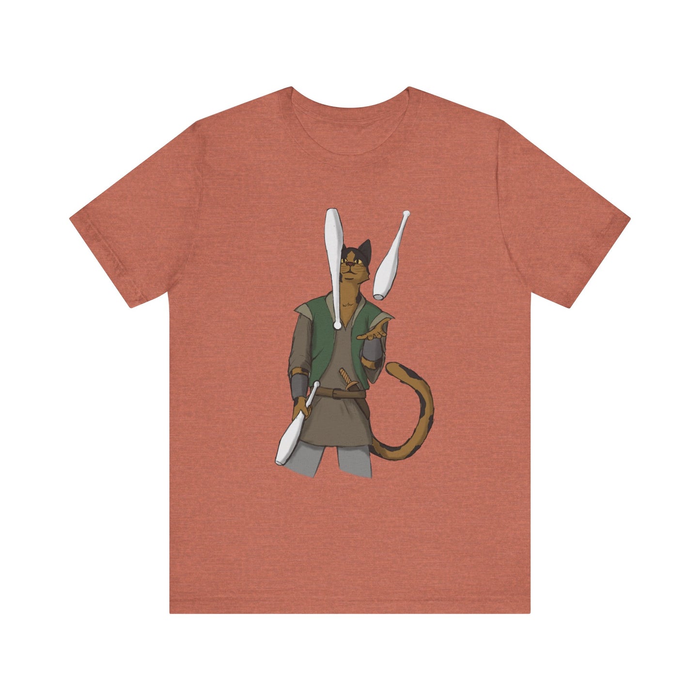 Cat juggler Unisex Jersey Short Sleeve Tee