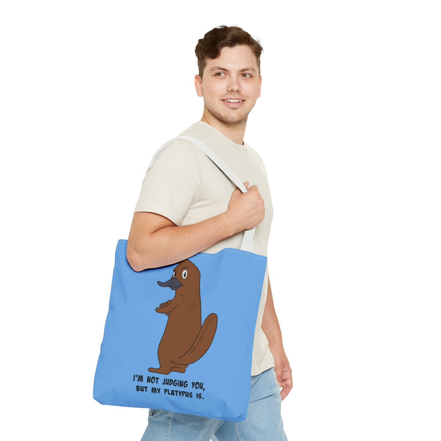 Judgy Platypus tote