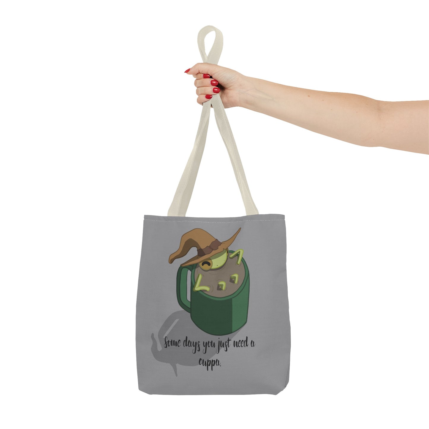 Cup of tea frog tote