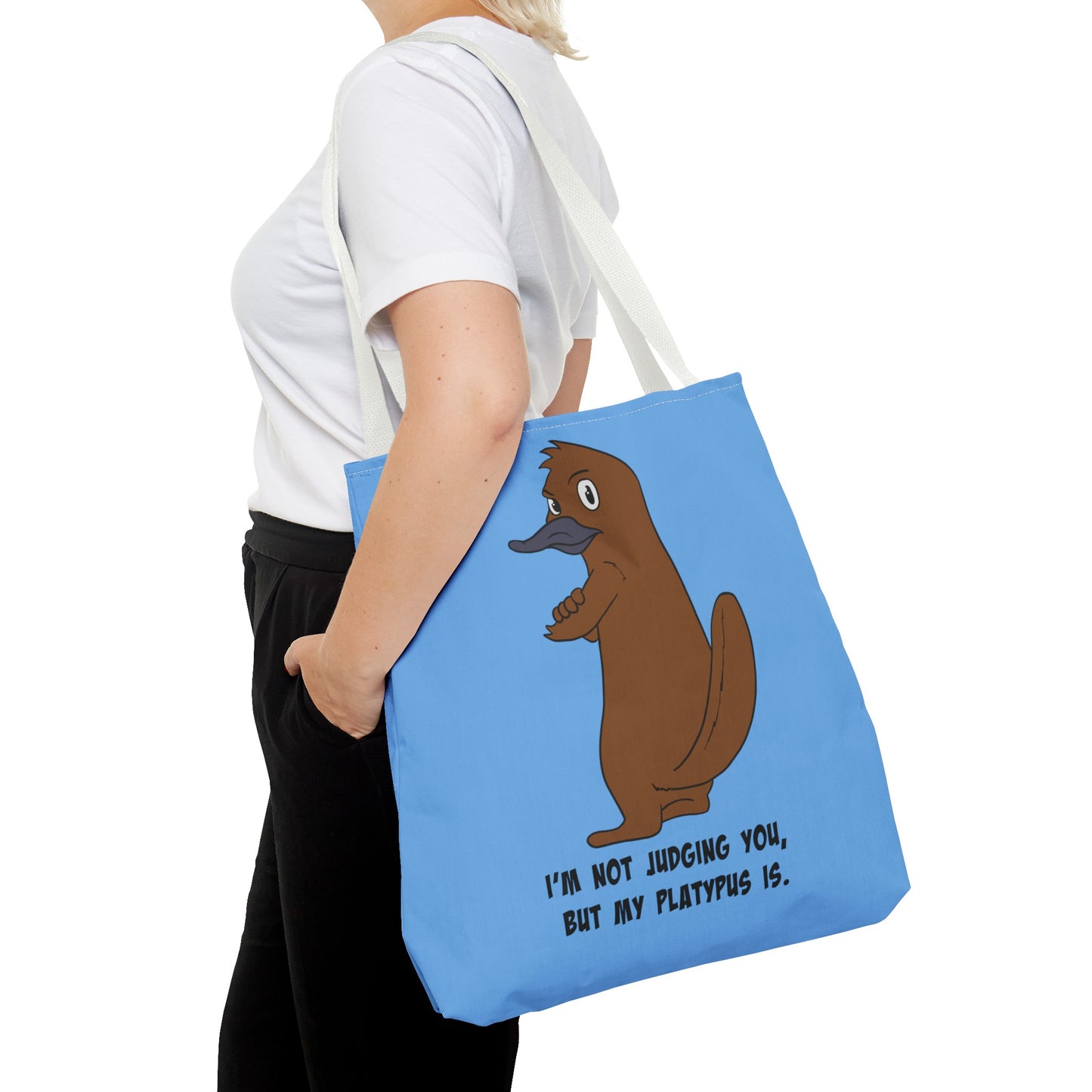 Judgy Platypus tote
