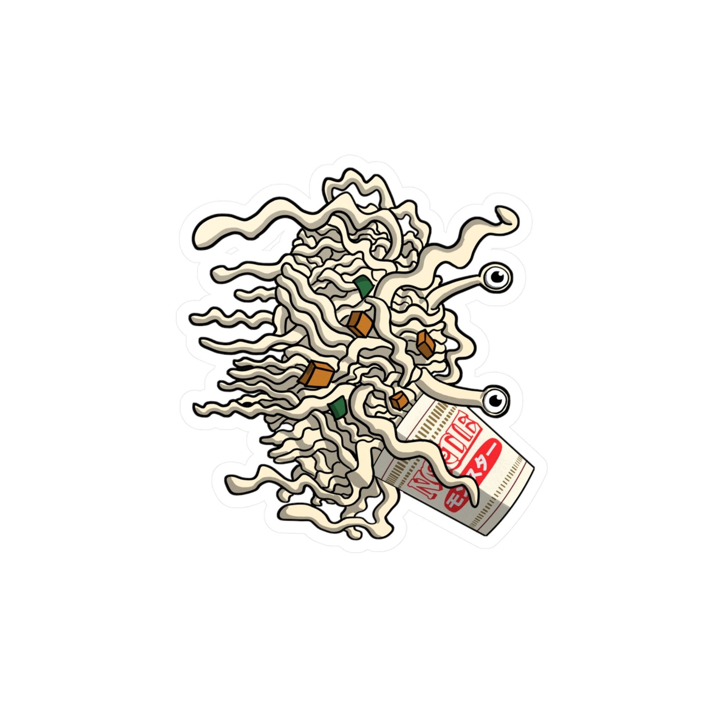 Flying Ramen monster Vinyl Decals