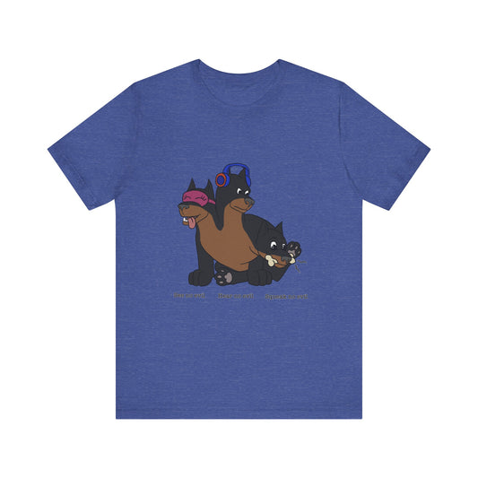 Cerberus See no evil, hear no evil, speak no evil Short Sleeve Tee